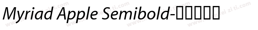Myriad Apple Semibold字体转换